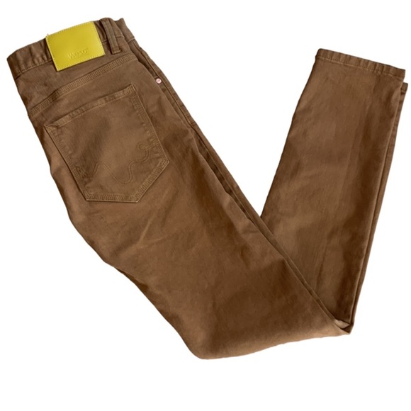 WESC Alessandro Brown Overdyed Cotton Elastane Blend Pants Men Size 31 x 32 - Picture 1 of 15